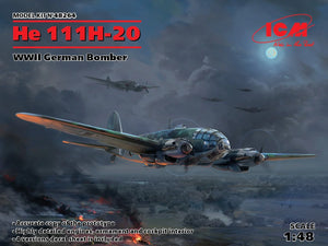 ICM 48264 He 111H-20 German Bomber 1/48 Model Kit - A-Z Toy Hobby