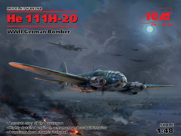 ICM 48264 He 111H-20 German Bomber 1/48 Model Kit