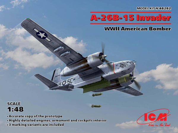 ICM 48282 A-26B-15 Invader American Bomber 1/48 Model Kit