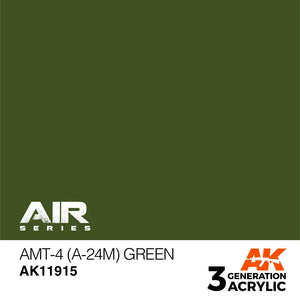 AK Interactive AK11915 3G Air AMT-4 (A-24M) Green Paint 17ml - A-Z Toy Hobby