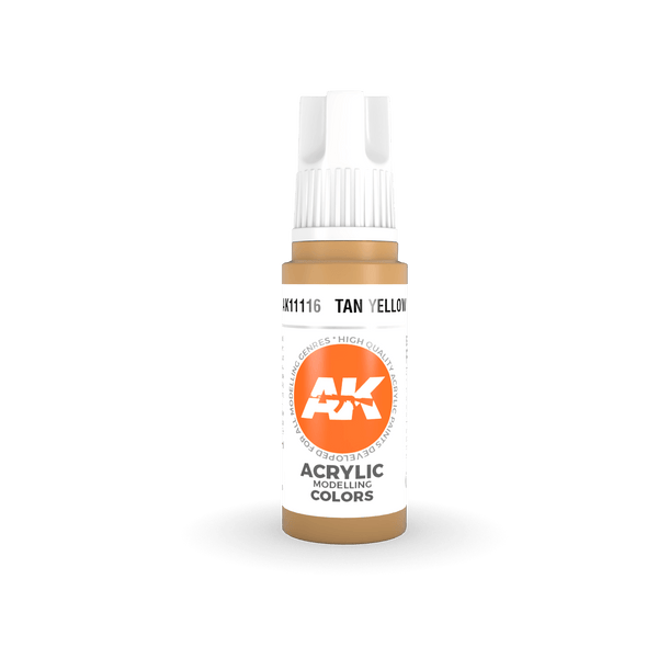 AK Interactive AK11116 3G Tan Yellow Acrylic Paint 17ml - A-Z Toy Hobby