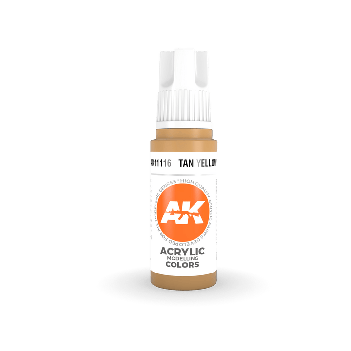 AK Interactive AK11116 3G Tan Yellow Acrylic Paint 17ml - A-Z Toy Hobby