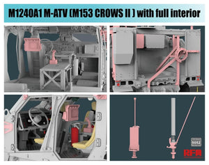 Ryefield Model 5052 M1240A1 M-ATV M153 CROWS II with Full Interior 1/35 Model Kit - A-Z Toy Hobby