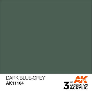 AK Interactive AK11164 3G Dark Blue-Grey Acrylic Paint 17ml - A-Z Toy Hobby