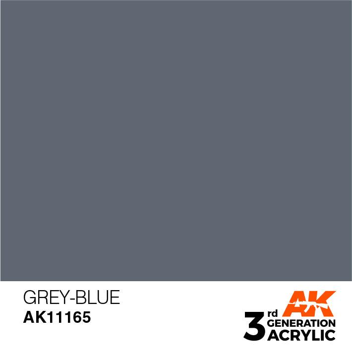 AK Interactive AK11165 3G Grey-Blue Acrylic Paint 17ml - A-Z Toy Hobby