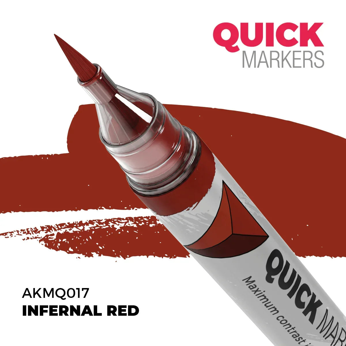 AK Interactive AKMQ017 Quick Markers Infernal Red