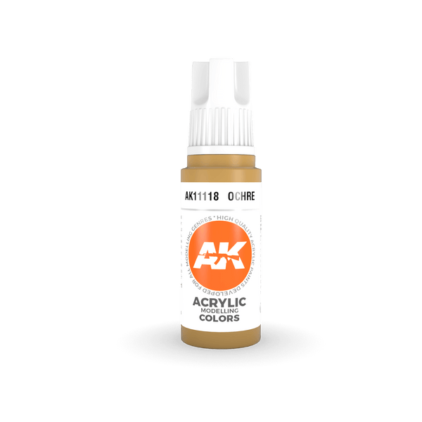 AK Interactive AK11118 3G Ocher Acrylic Paint 17ml - A-Z Toy Hobby