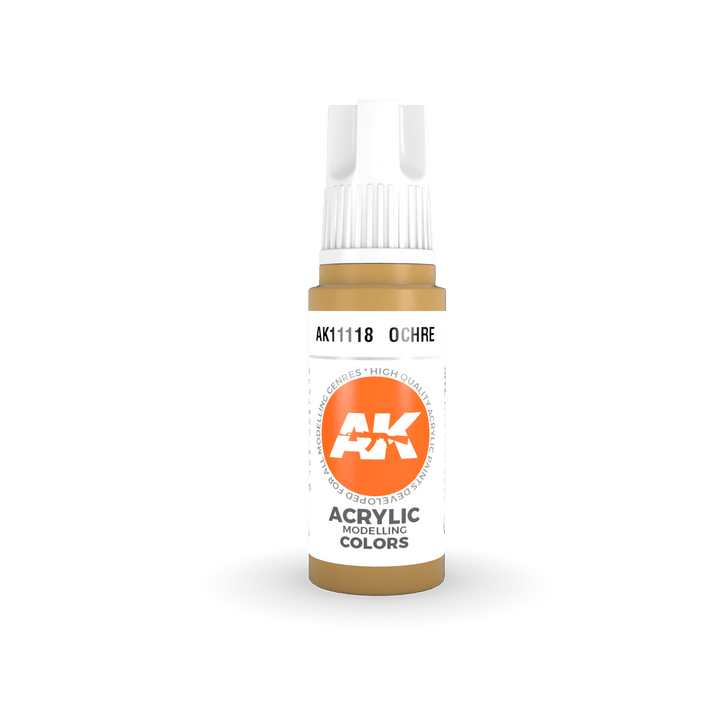 AK Interactive AK11118 3G Ocher Acrylic Paint 17ml - A-Z Toy Hobby