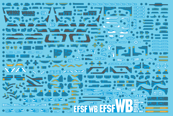 Delpi Water Decal Ver. Delpi For PG Unleashed RX-78-2 - A-Z Toy Hobby