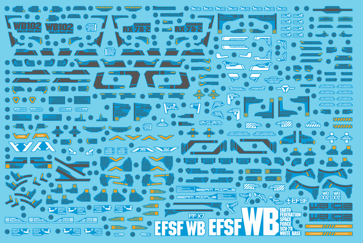 Delpi Water Decal Ver. Delpi For PG Unleashed RX-78-2 - A-Z Toy Hobby