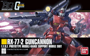 Bandai 190 RX-77-2 Guncannon Revive HGUC 1/144 Model Kit - A-Z Toy Hobby