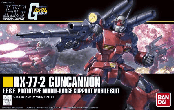 Bandai 190 RX-77-2 Guncannon Revive HGUC 1/144 Model Kit