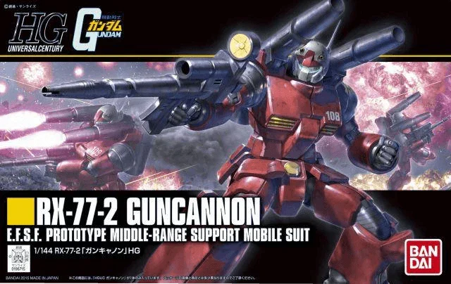 Bandai 190 RX-77-2 Guncannon Revive HGUC 1/144 Model Kit - A-Z Toy Hobby