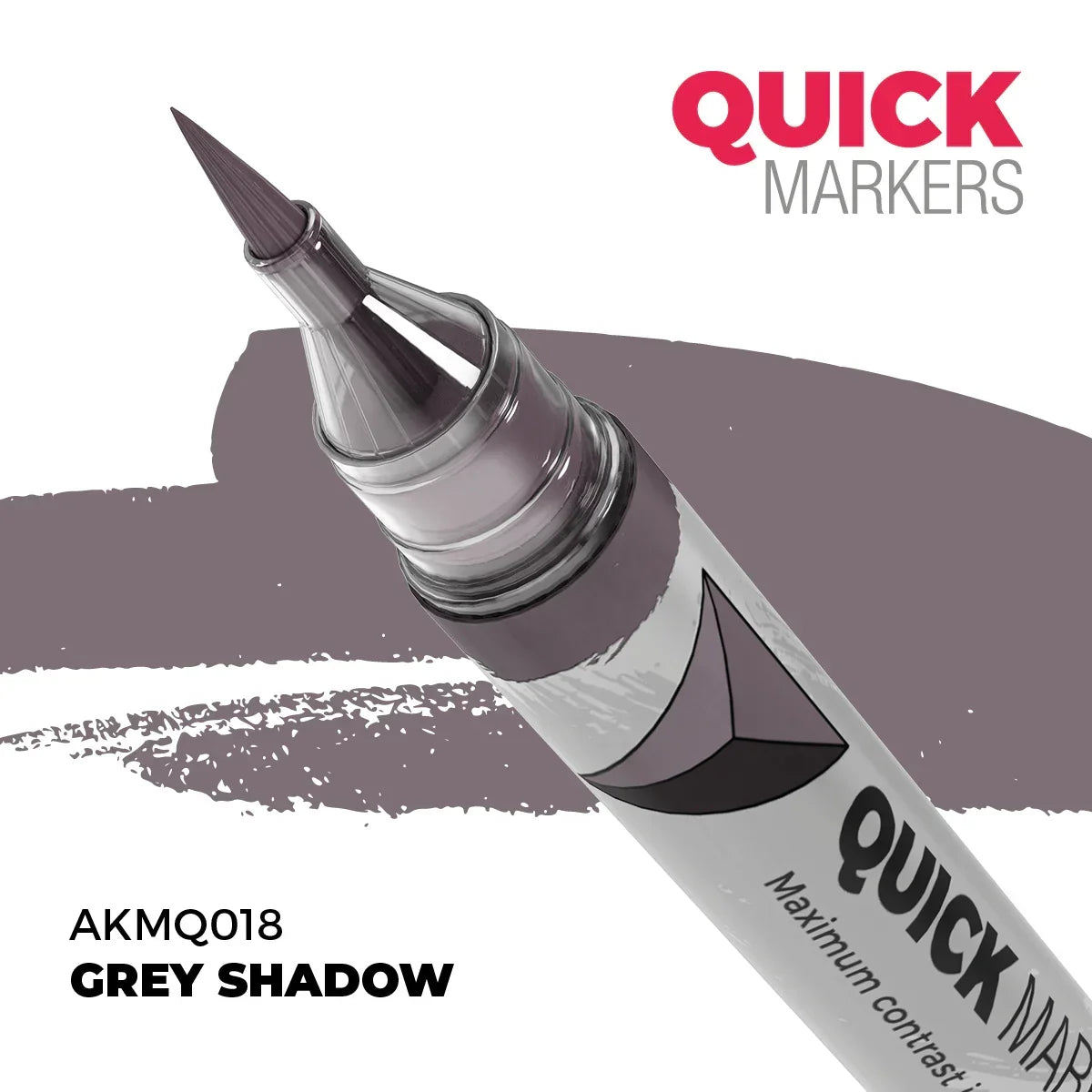 AK Interactive AKMQ018 Quick Markers Gray Shadow