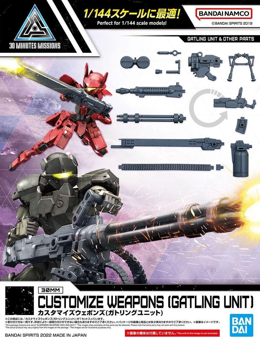 Bandai W-18 Customize Weapons (Gatling Unit) 30MM 1/144 - A-Z Toy Hobby