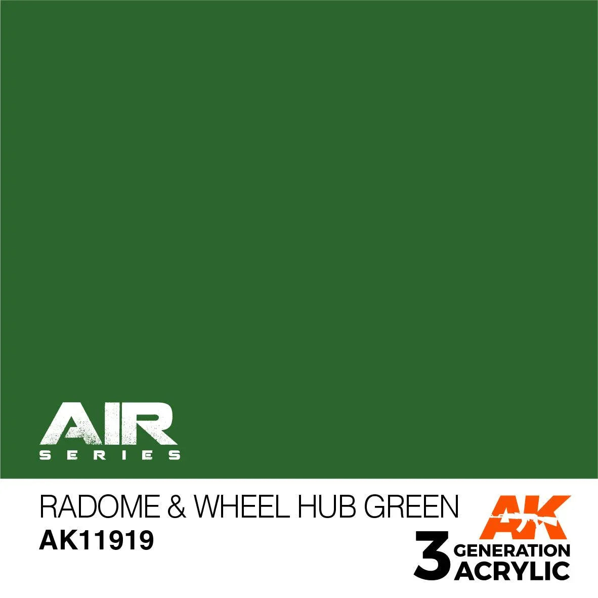 AK Interactive AK11919 3G Air Radome & Wheel Hub Green Paint 17ml - A-Z Toy Hobby