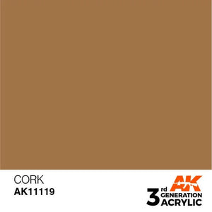 AK Interactive AK11119 3G Cork Acrylic Paint 17ml - A-Z Toy Hobby