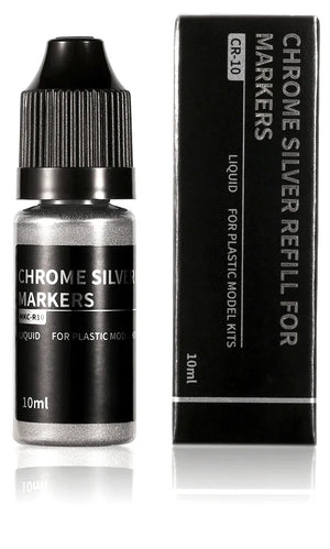 DSPIAE Chrome Silver Refill for Markers CR-10 10ml - A-Z Toy Hobby