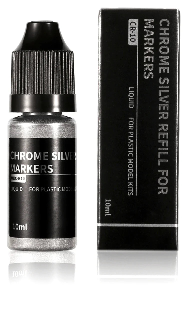 DSPIAE Chrome Silver Refill for Markers CR-10 10ml - A-Z Toy Hobby