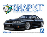 Aoshima Snap Kit 21CU-BK Nissan R33 Skyline GT-R Custom Wheel (Black) 1/32 Model Kit