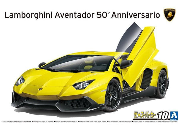 Aoshima 05982 2013 Lamborghini Aventador 50Th Anniversario 1/24 Model Kit