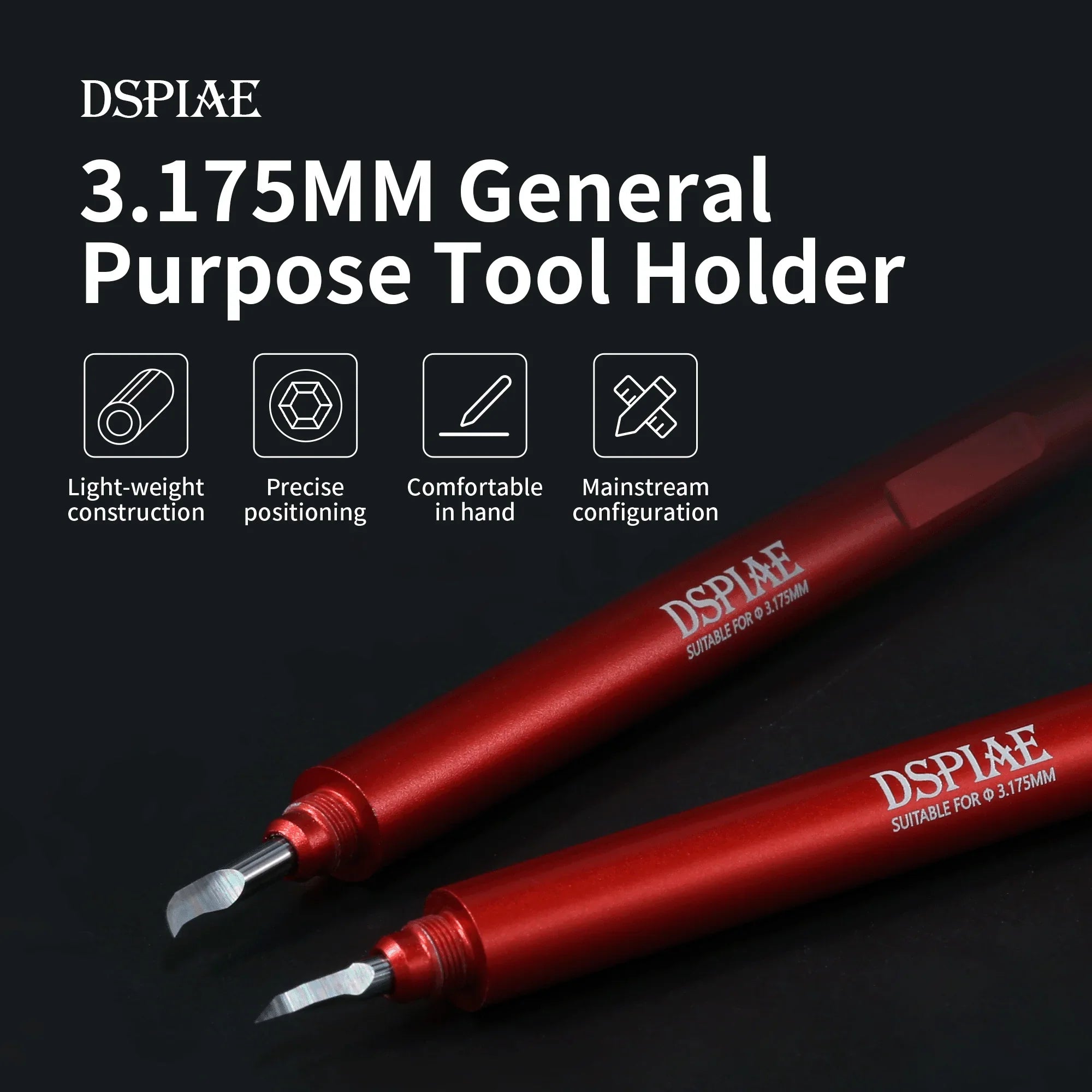 DSPIAE 3.175mm Universal Clamp Handle AT-EH - A-Z Toy Hobby