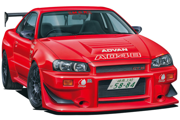 Aoshima 71 Nissan MCR BNR34 Skyline GT-R 2002 1/24 Model Kit