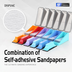 DSPIAE Composite Adhesive Sand Paper Set (400, 600, 800, 1000, 1200, 1500) (120pcs) XSP-S01 - A-Z Toy Hobby