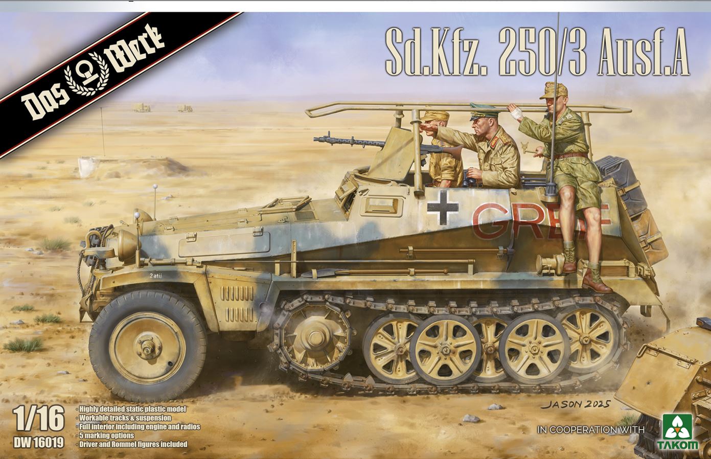 Das Werk 16019 Sd.Kfz. 250/3 Ausf. A 1/16 Model Kit