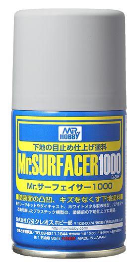 Mr. Hobby B505 Mr. Surfacer 1000 Spray Paint 100ml - A-Z Toy Hobby