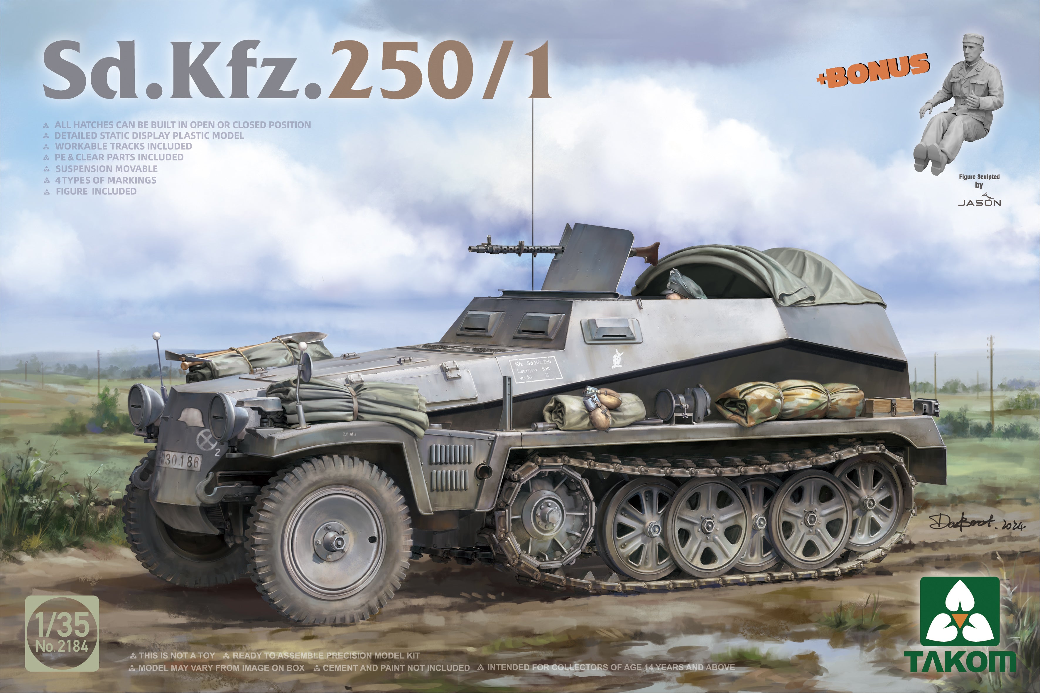 Takom 2184 Sd.Kfz.250/1 1/35 Model Kit