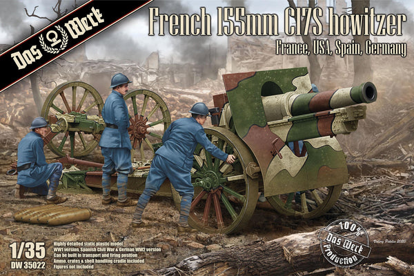 Das Werk 35022 French 155mm C17S Howitzer 1/35 Model Kit