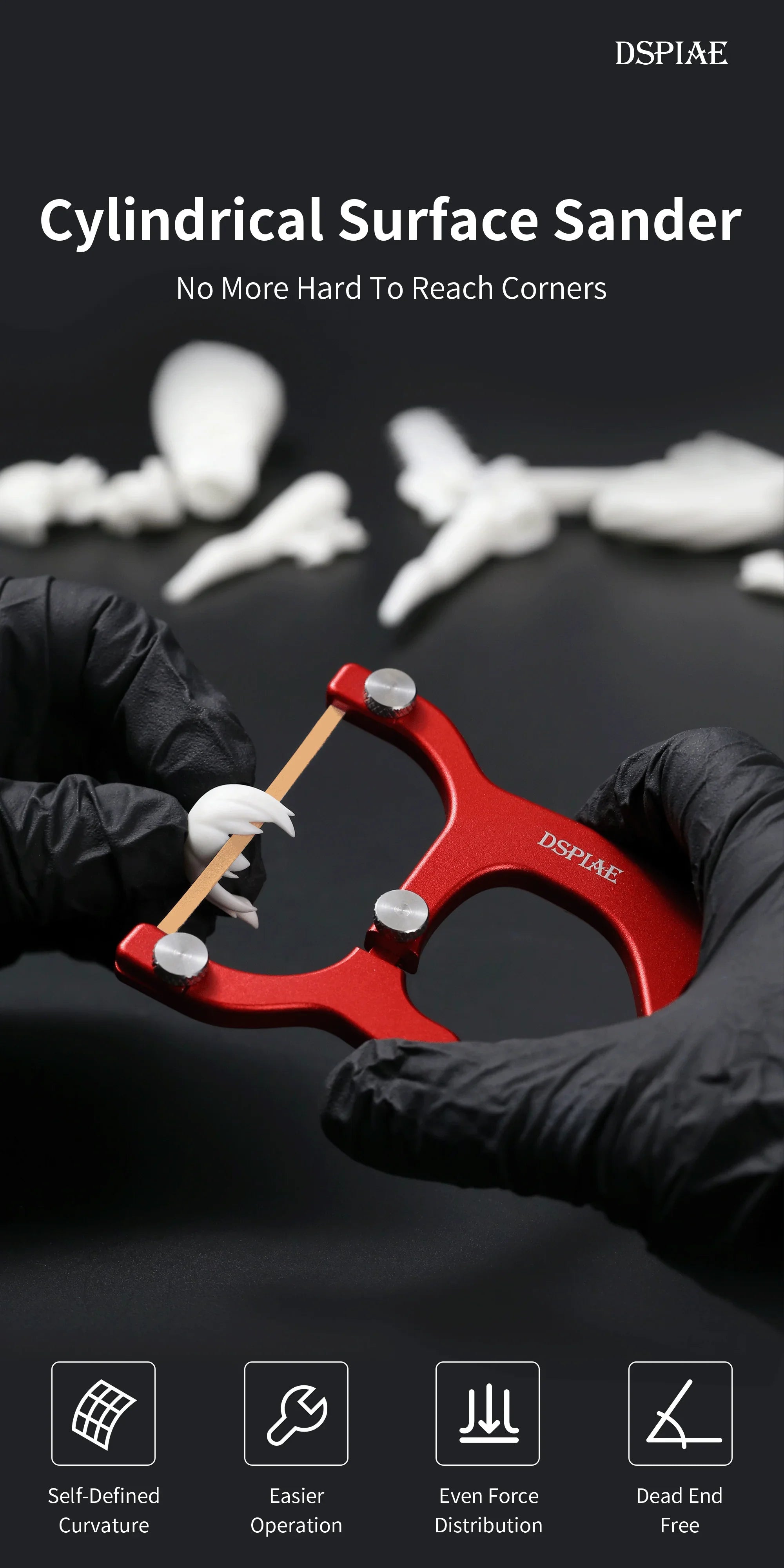 DSPIAE Cylindrical Surface Sander AT-CSS - A-Z Toy Hobby