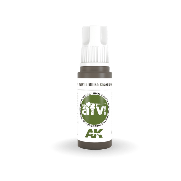 AK Interactive AK11301 3G AFV WWI British Khaki Brown Base Paint 17ml