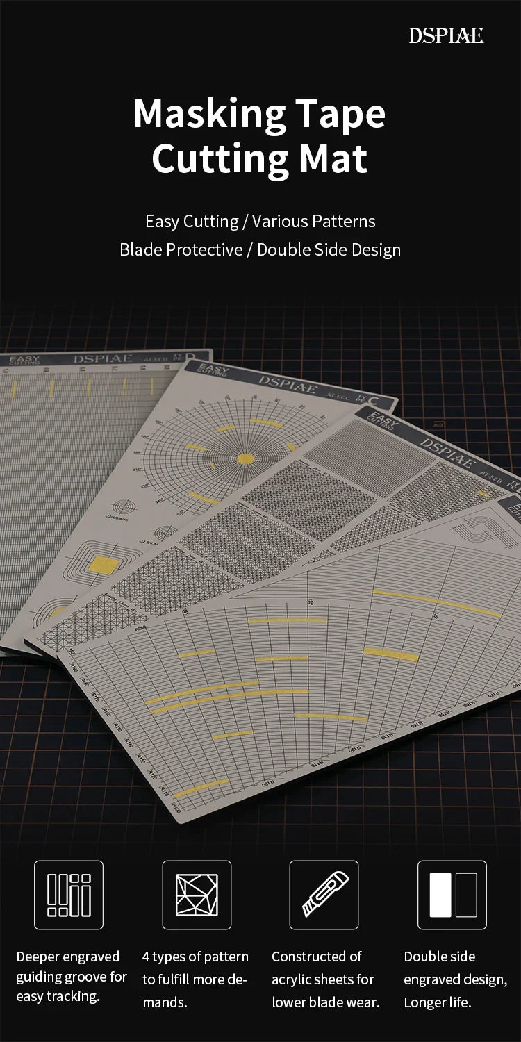 DSPIAE Masking Tape Cutting Mat AT-EC - A-Z Toy Hobby