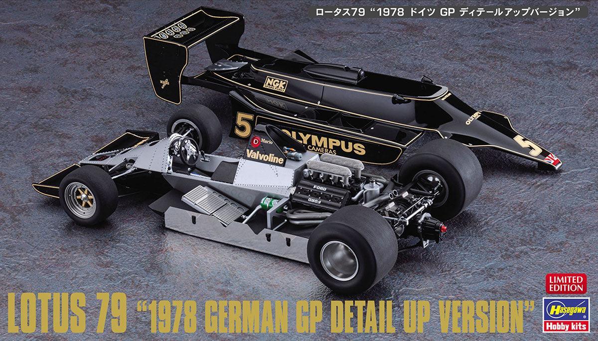 Hasegawa 52298 Lotus 79 1978 German GP Detail Up Version 1/20 Model Kit - A-Z Toy Hobby