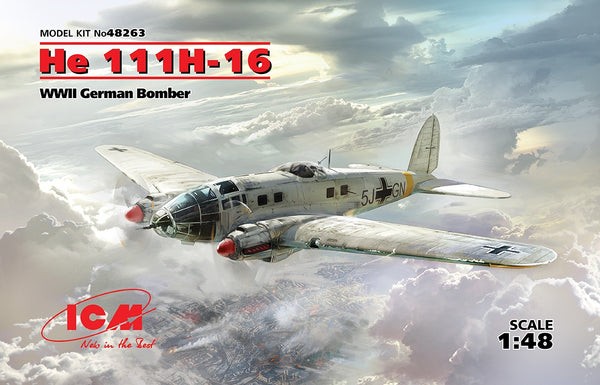 ICM 48263 He 111H-16 WWII German Bomber 1/48 Model Kit