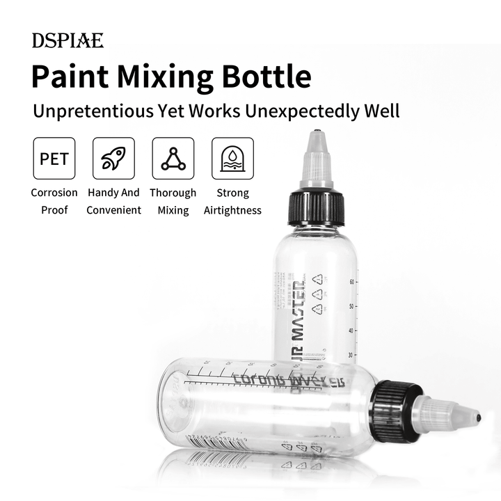 DSPIAE Paint Mixing Bottle 75ml with Shaker Ball MS-B75 - A-Z Toy Hobby