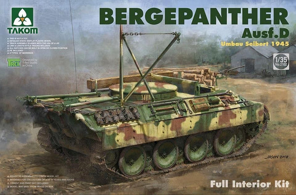 Takom 2102 Bergepanther Ausf. D Full Interior 1/35 Model Kit