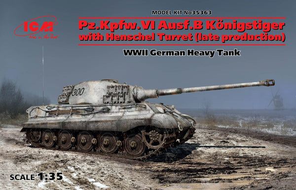 ICM 35363 King Tiger with Henschel Turret (Late Production) 1/35 Model Kit