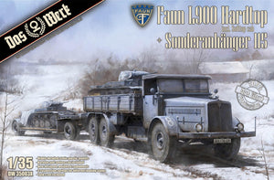 Das Werk 35003X Faun L900 include Sd.Ah.115 1/35 Model Kit - A-Z Toy Hobby