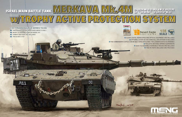 Meng TS-036 Israel Merkava Mk.4M w/Trophy Active Protection System 1/35 Model Kit