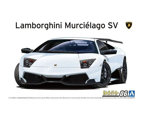 Aoshima 05901 2009 Lamborghini Murcielago LP670-4 SV 1/24 Model Kit - A-Z Toy Hobby
