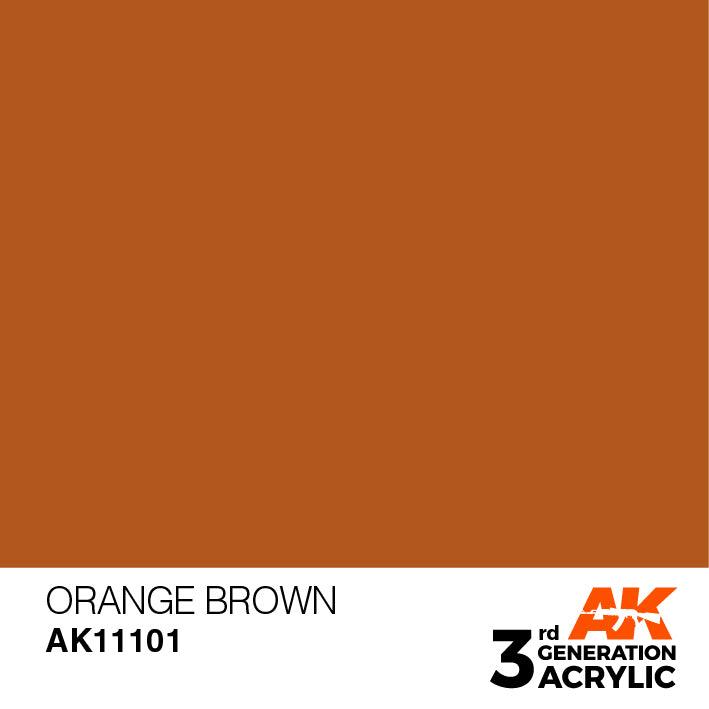 AK Interactive AK11101 3G Orange Brown Acrylic Paint 17ml - A-Z Toy Hobby