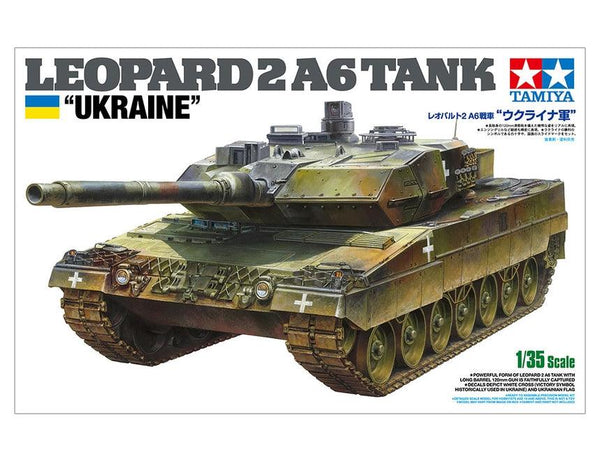 Tamiya 25207 Leopard 2 A6 Tank "Ukraine" 1/35 Model Kit - A-Z Toy Hobby