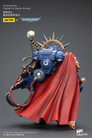 Joy Toy Warhammer 40K Ultramarines Captain in Gravis Armour 1/18 Action Figure - A-Z Toy Hobby