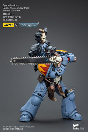 Joy Toy Warhammer 40K Space Wolves Claw Pack Brother Torrvald 1/18 Action Figure - A-Z Toy Hobby