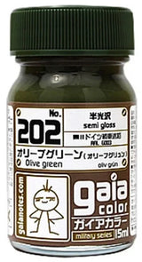 Gaia Notes Military Color 202 Olive Green Lacquer Paint 15ml - A-Z Toy Hobby