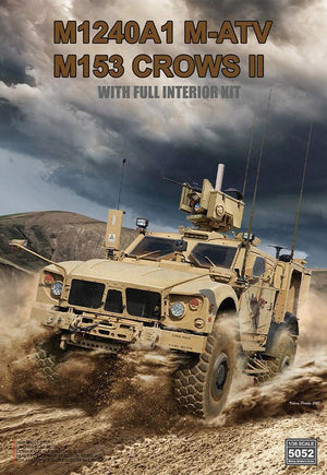 Ryefield Model 5052 M1240A1 M-ATV M153 CROWS II with Full Interior 1/35 Model Kit - A-Z Toy Hobby