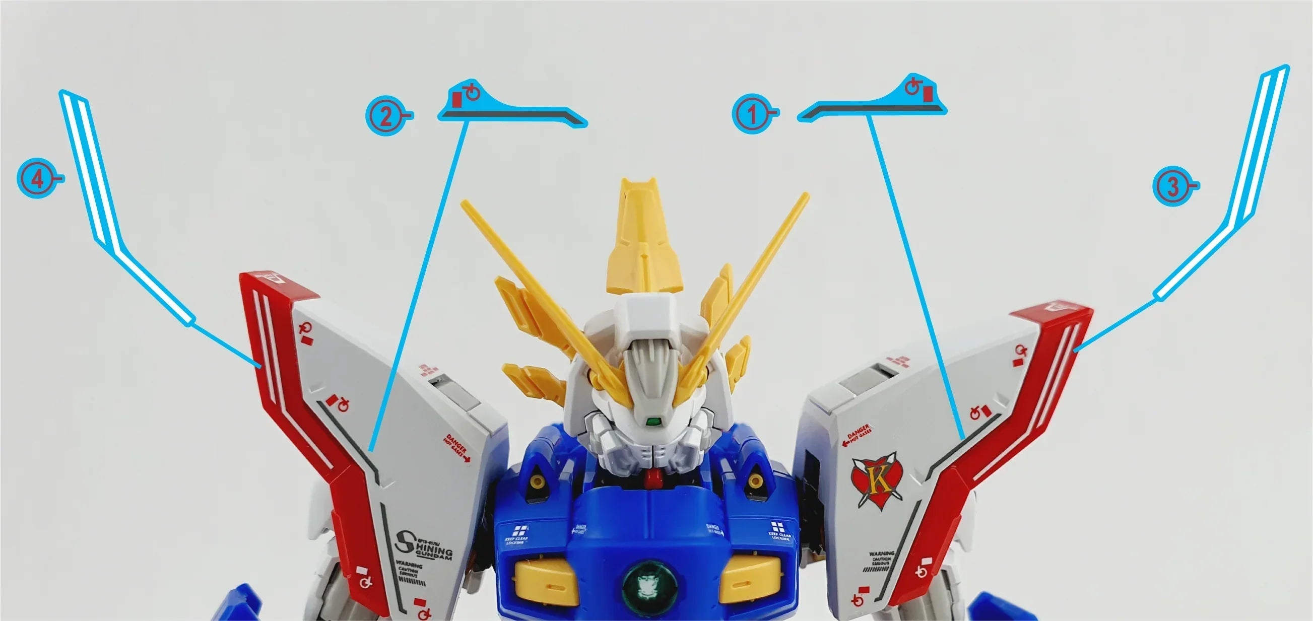 RG GOD GUNDAM WATER DECAL - DelpiDecal
